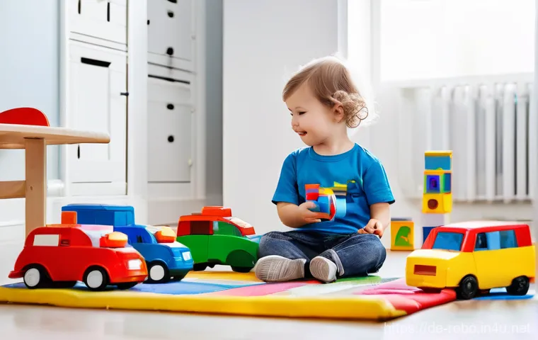 로보카폴리 주제곡 분석 - **Prompt 1: Imaginative Play with Everyday Heroes**
    "A vibrant, cheerful scene in a child's play...