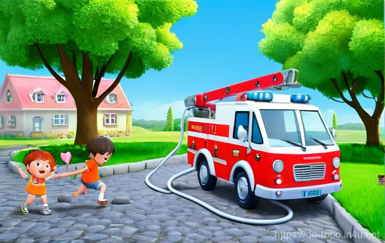 로보카폴리 초기 스케치 - **Prompt 1: Poli, the Brave Leader in Broomstown**
    "An animated, vibrant, and friendly scene fea...