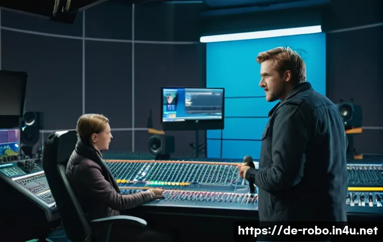 로보카폴리 캐릭터별 목소리 - **German Voice Actors in Studio:**
    A vibrant and professional recording studio scene in Germany....