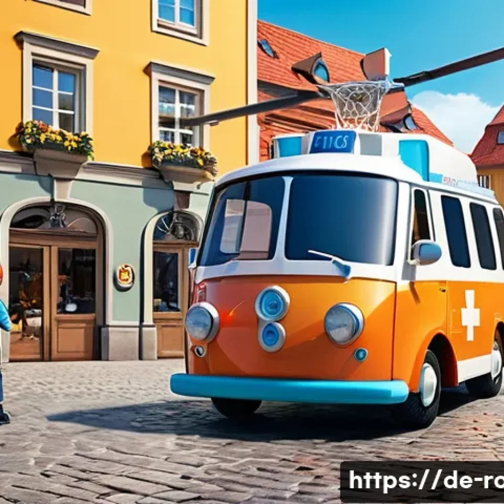 로보카폴리의 팬아트 경연 - **Prompt:** A vivid, dynamic 3D illustration featuring Robocar Poli and his rescue team – Roy, Amber...