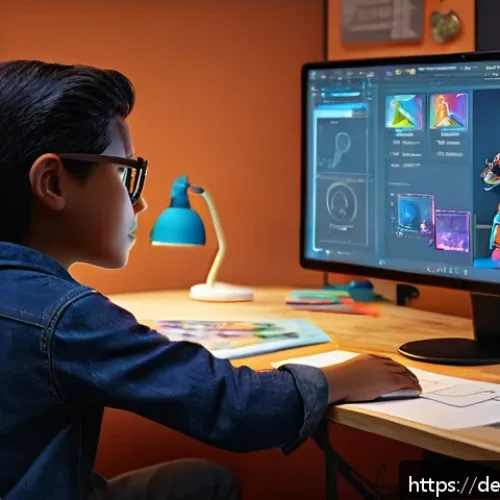 Home 17 로보카폴리 제작비 이야기 - A detailed 3D character designer workspace showing an experienced artist meticulously sculpting a co...