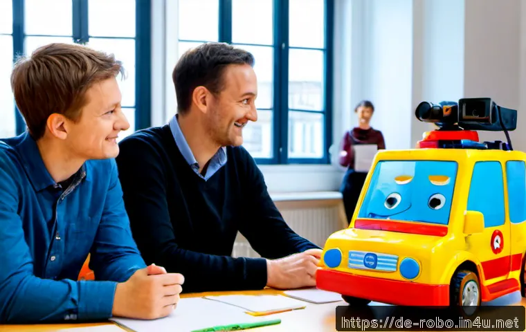 로보카폴리 제작진 인터뷰 - Photorealistic behind-the-scenes interview with a German children’s animation production team in a b...