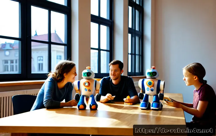 로보카폴리 제작사의 비전 - Photorealistic European children’s animation studio in Berlin, diverse creative team reviewing color...